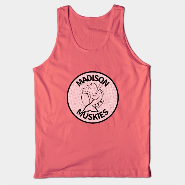 Defunct Madison Muskies Minor League Baseball 1983 Tank Top by LocalZonly